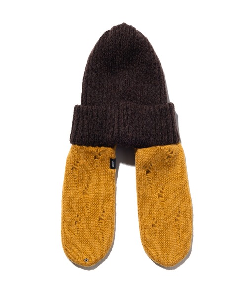 glamb（グラム）の「Flight Knit Cap / フライトニットキャップ（キャップ・メンズ・ブラック/ブラウン/グレー・FREE）」の6枚目の写真