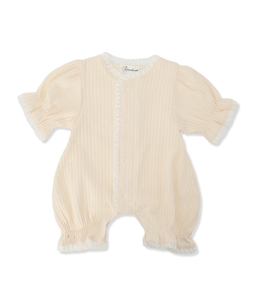 Rosemadame（ローズマダム）の「リブ× レース ベビー退院着セット（ベビーギフト・キッズ・サックスブルー/アイボリー/オフホワイト・FREE）」の18枚目の写真