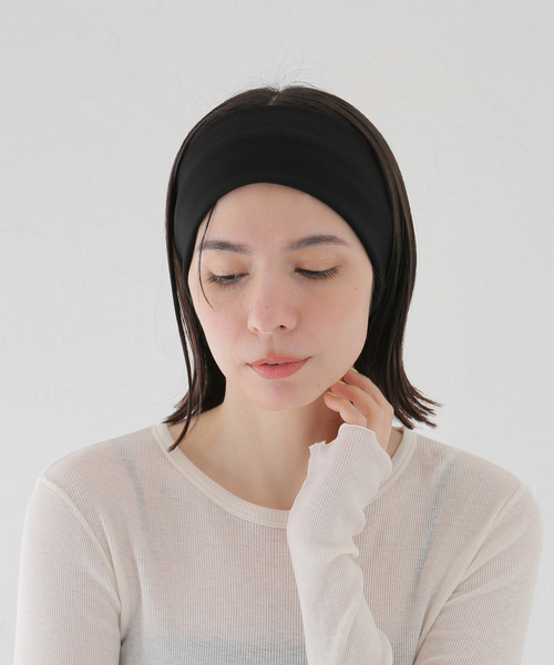 IENA（イエナ）の「La Maison de Lyllis/メゾンドリリス HAIR BAND ヘアバンド 2251036（ヘアバンド・レディース・ブラック/アイボリー・FREE）」の4枚目の写真