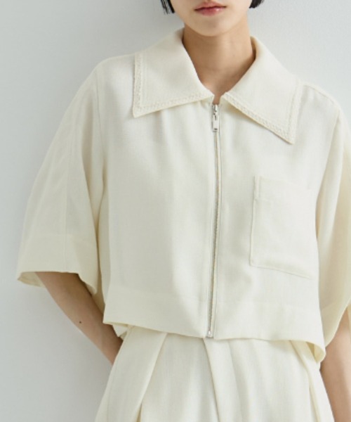 STUDIOUS/ステュディオス】Half Sleeve Mesh Shirt/ハーフ