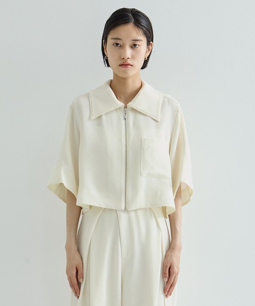 STUDIOUS ハーフスリーブメッシュシャツ STUDIOUS/ステュディオス】Half Sleeve Mesh Shirt/ハーフ