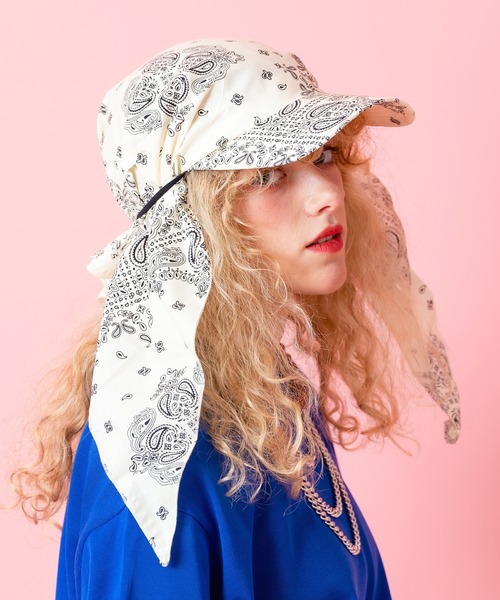 セール】an meets zakka ペイズリースカーフキャップ（キャップ