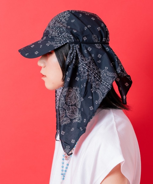 セール】an meets zakka ペイズリースカーフキャップ（キャップ