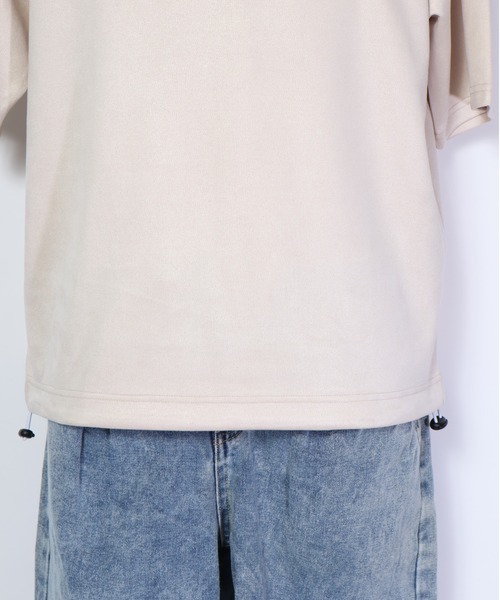 ATELANE(アテレーン)の「ATELANE/ライトスエードポンチ ハーフZIP(Tシャツ/カットソー・メンズ・ブラック/グレー/アイボリー・LARGE/MEDIUM/X-LARGE)」の9枚目の写真