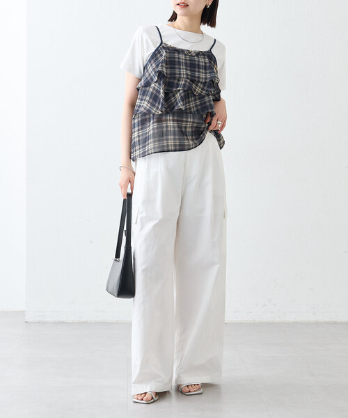 mystic(ミスティック)の「ドロストカーゴパンツ(カーゴパンツ・レディース・ブラック/オフホワイト/ベージュ・0/1/2)」の16枚目の写真