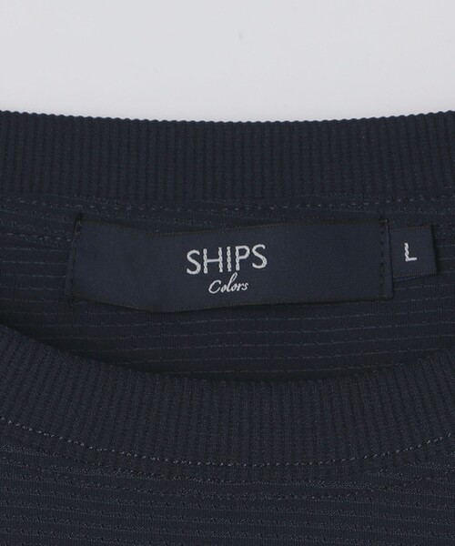SHIPS Colors(シップス カラーズ)の「SHIPS Colors:〈UVカット・接触冷感・吸水速乾〉ハイスペック メッシュ Tシャツ(Tシャツ/カットソー・メンズ・ブラック/ダークグレー/ネイビー・MEDIUM/LARGE/X-LARGE)」の7枚目の写真