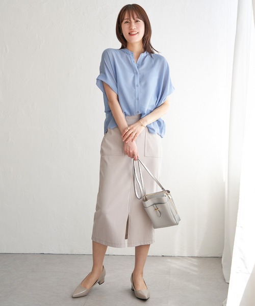 ikka（イッカ）の「GOKU楽冷感タイトスカート（スカート・レディース・ブラック/ネイビー/ダークベージュ・M/L/S）」の19枚目の写真
