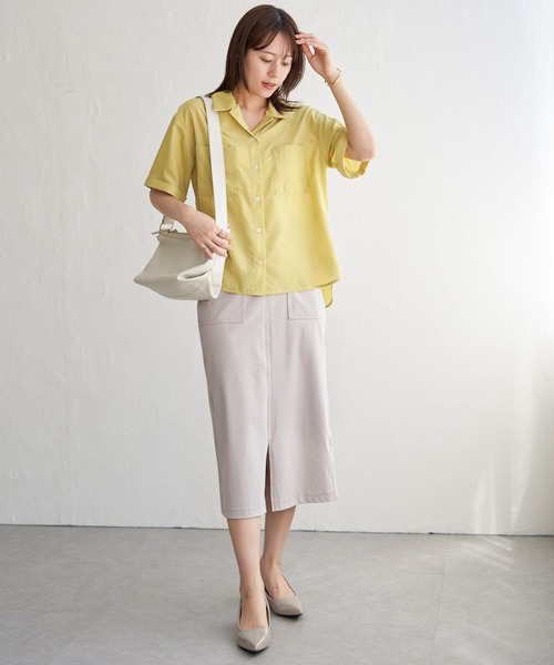 ikka（イッカ）の「GOKU楽冷感タイトスカート（スカート・レディース・ブラック/ネイビー/ダークベージュ・M/L/S）」の18枚目の写真