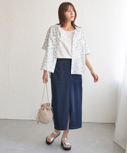 ikka（イッカ）の「GOKU楽冷感タイトスカート（スカート・レディース・ブラック/ネイビー/ダークベージュ・M/L/S）」の22枚目の写真