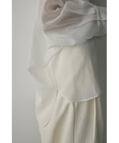 STYLEMIXER（スタイルミキサー）の「ルーズポケットシアーシャツ　春服/夏服（シャツ/ブラウス・レディース・アイボリー/ブラウン/ブルー/オレンジ・FREE）」の13枚目の写真