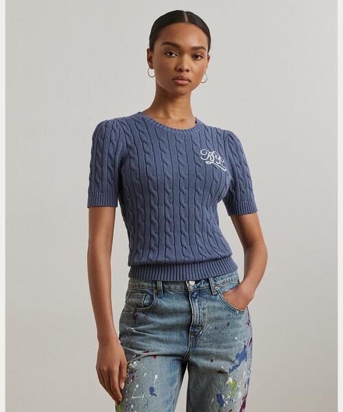 最新作ラルフローレンケーブルニットバックルトリムセータードレ LAUREN RALPH LAUREN（ローレン ラルフ ローレン）の「ケーブル