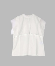 audrey and john wad | ケープ切替半袖プルオーバー(Tシャツ/カットソー)