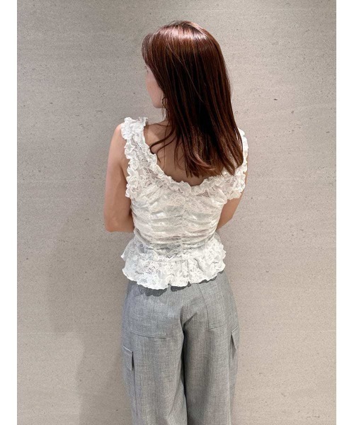 カットレースフリルプルオーバー（Tシャツ/カットソー）｜SNIDEL