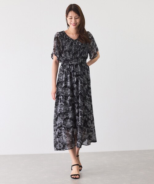 Jayro（ジャイロ）の「ミニプリーツフロントシフォンワンピース（ワンピース・レディース・ホワイト系その他/ブラック系その他/ピンク・M）」の5枚目の写真