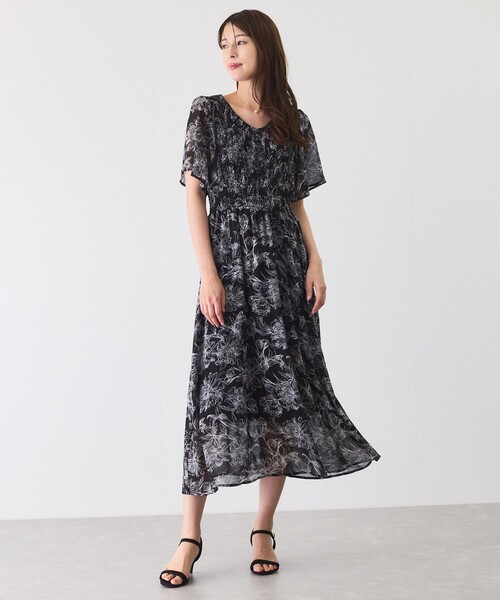 Jayro（ジャイロ）の「ミニプリーツフロントシフォンワンピース（ワンピース・レディース・ホワイト系その他/ブラック系その他/ピンク・M）」の6枚目の写真