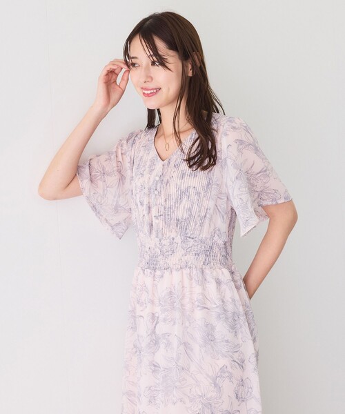 Jayro（ジャイロ）の「ミニプリーツフロントシフォンワンピース（ワンピース・レディース・ホワイト系その他/ブラック系その他/ピンク・M）」の15枚目の写真