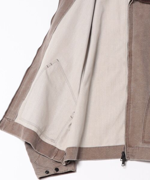 ムラサキスポーツ(ムラサキスポーツ)の「【ムラサキスポーツ限定】DEAR LAUREL/ディアローレル DUCK WORK JACKET ジャケット D25F-0106(その他アウター・メンズ・ブラウン/グレー・M/XL/L)」の3枚目の写真