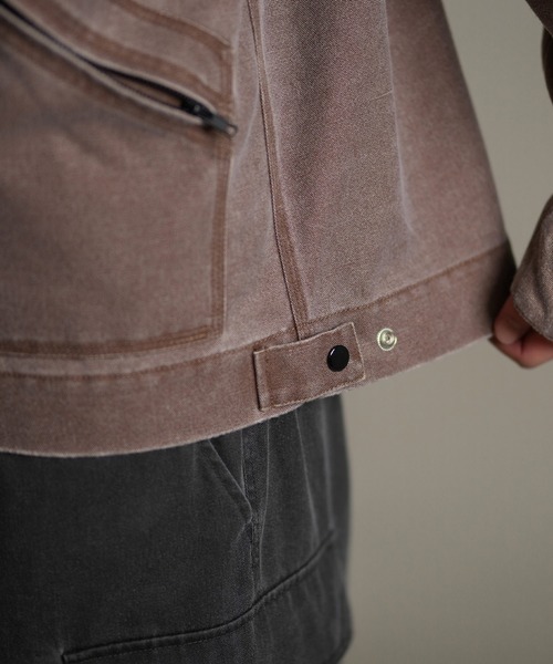 ムラサキスポーツ(ムラサキスポーツ)の「【ムラサキスポーツ限定】DEAR LAUREL/ディアローレル DUCK WORK JACKET ジャケット D25F-0106(その他アウター・メンズ・ブラウン/グレー・M/XL/L)」の10枚目の写真