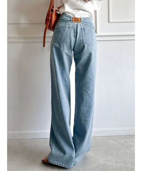 dazzlin（ダズリン）の「リボンネームデニムパンツ（デニムパンツ・レディース・ブルー/インディゴブルー・SMALL/MEDIUM）」の8枚目の写真