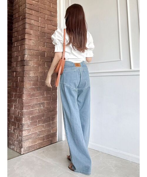 dazzlin（ダズリン）の「リボンネームデニムパンツ（デニムパンツ・レディース・ブルー/インディゴブルー・SMALL/MEDIUM）」の9枚目の写真