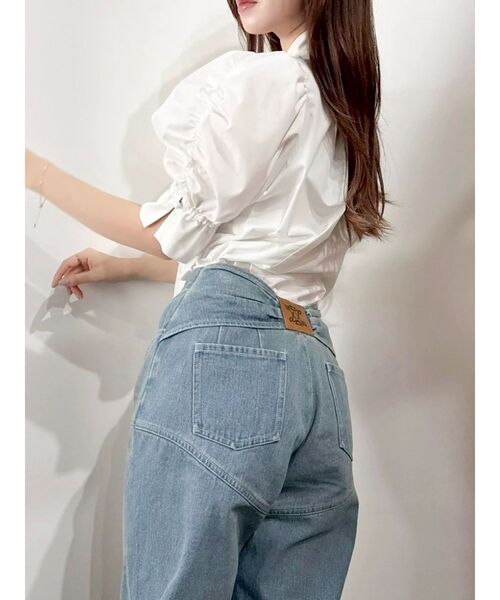 dazzlin（ダズリン）の「リボンネームデニムパンツ（デニムパンツ・レディース・ブルー/インディゴブルー・SMALL/MEDIUM）」の11枚目の写真