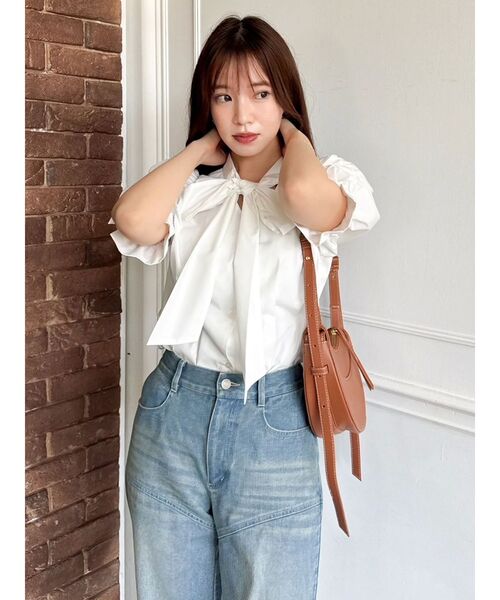 dazzlin（ダズリン）の「リボンネームデニムパンツ（デニムパンツ・レディース・ブルー/インディゴブルー・SMALL/MEDIUM）」の14枚目の写真