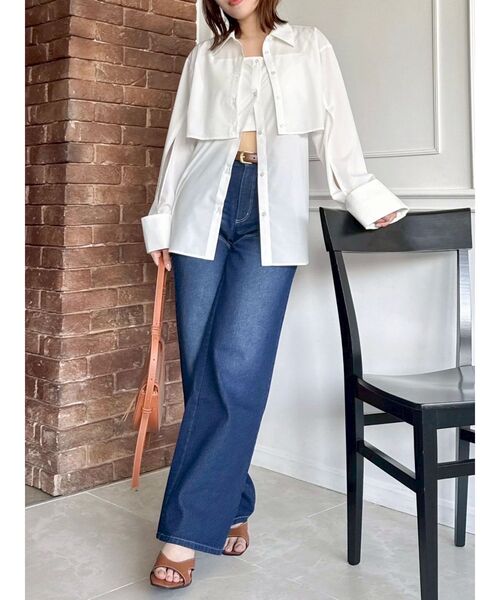 dazzlin（ダズリン）の「リボンネームデニムパンツ（デニムパンツ・レディース・ブルー/インディゴブルー・SMALL/MEDIUM）」の19枚目の写真