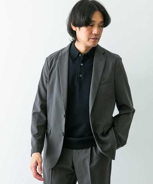 【URBAN RESEARCH】ブラックスーツ サイズ42 セール】『イージーケア』LIFE STYLE TAILOR ストレッチオックス