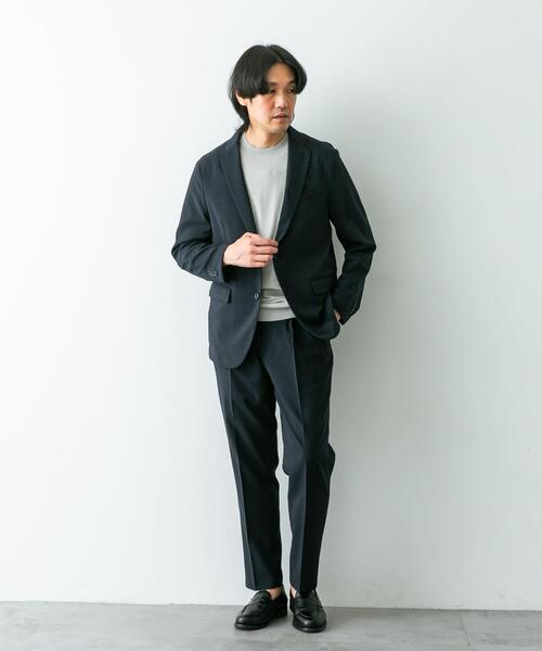 URBAN RESEARCH DOORS(アーバンリサーチドアーズ)の「『イージーケア』LIFE STYLE TAILOR メランジトロストレッチジャケット(スーツジャケット・メンズ・グレー/カーキ/ネイビー・MEDIUM/LARGE/SMALL)」の6枚目の写真