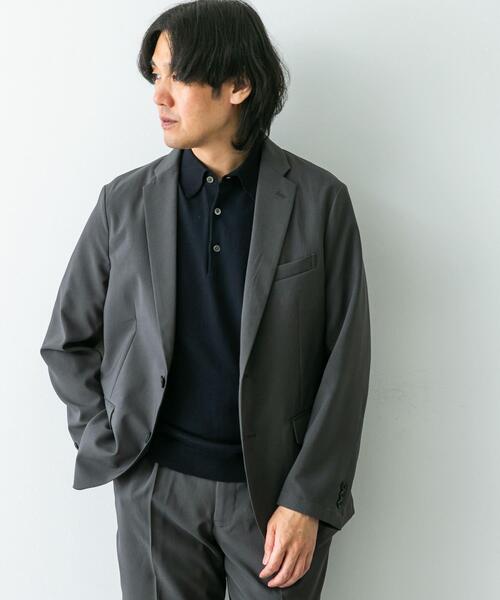 URBAN RESEARCH DOORS(アーバンリサーチドアーズ)の「『イージーケア』LIFE STYLE TAILOR メランジトロストレッチジャケット(スーツジャケット・メンズ・グレー/カーキ/ネイビー・MEDIUM/LARGE/SMALL)」の17枚目の写真
