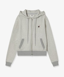 STRIPE SMALL LETTER HOOD ZIP UP
