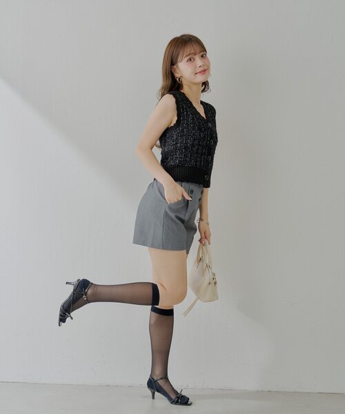 Chico（チコ）の「サイドボタンデザインショートパンツ（その他パンツ・レディース・ベージュ/ブラック系その他2/グレー・FREE）」の22枚目の写真