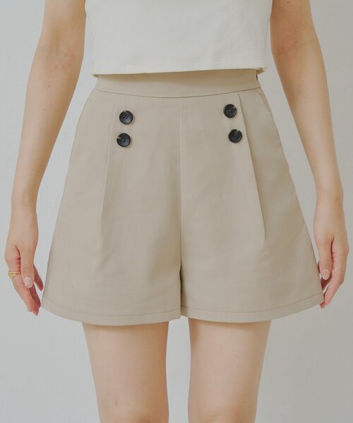 Chico（チコ）の「サイドボタンデザインショートパンツ（その他パンツ・レディース・ベージュ/ブラック系その他2/グレー・FREE）」の13枚目の写真