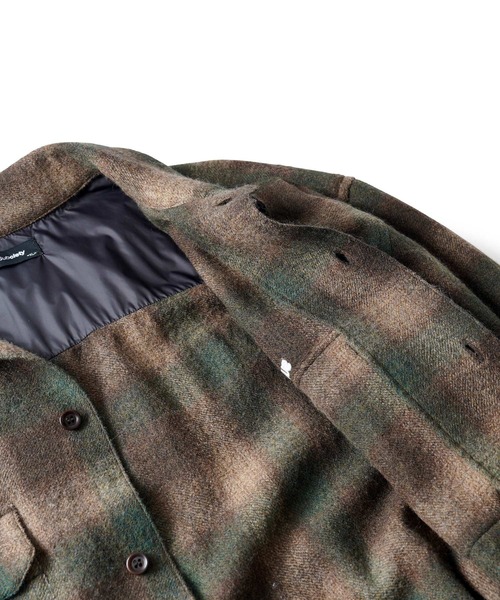 Subciety(サブサエティ)の「Wool ombre check shirt(シャツ/ブラウス・メンズ・マスタード/ブラウン/ブルー・X-LARGE/LARGE/MEDIUM/SMALL)」の9枚目の写真