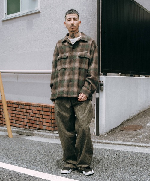 Subciety(サブサエティ)の「Wool ombre check shirt(シャツ/ブラウス・メンズ・マスタード/ブラウン/ブルー・X-LARGE/LARGE/MEDIUM/SMALL)」の10枚目の写真
