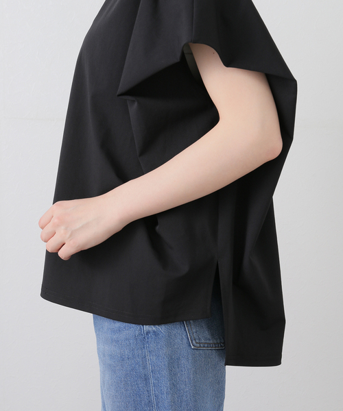 La TOTALITE（ラトータリテ）の「【洗える】ストレッチシャツ（シャツ/ブラウス・レディース・ブラック/ホワイト/ベージュ/サックスブルー・FREE）」の10枚目の写真