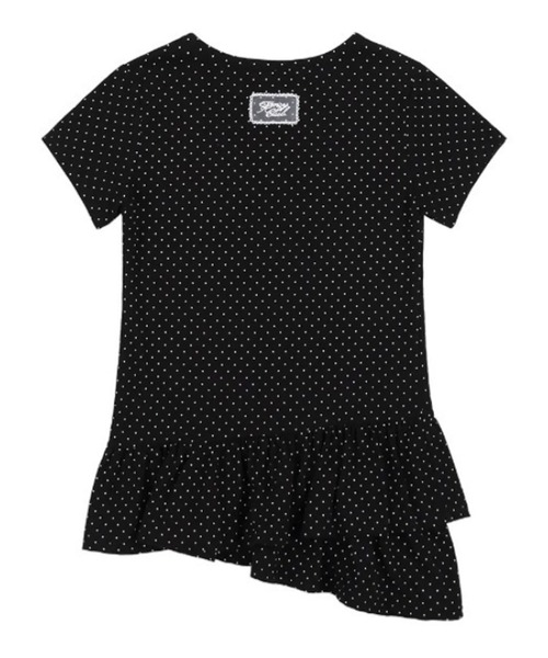 [FANCY CLUB] Tシャツ 半袖 FRILL RAYERED DOT TEE (2color) FANCY CLUB/ファンシークラブ Frill Layered Dot Tee レイヤード