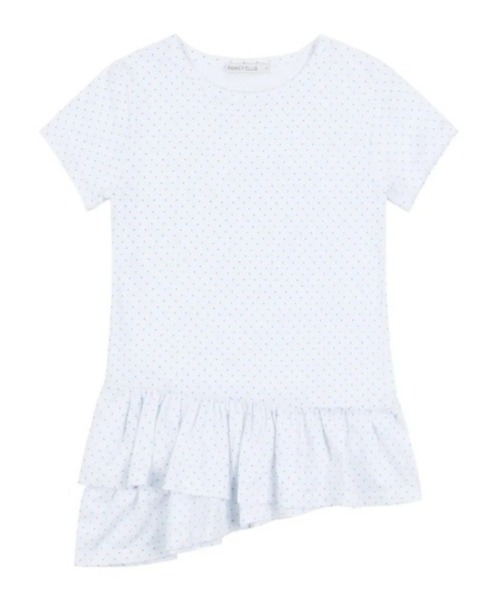 FANCY CLUB/ファンシークラブ Frill Layered Dot Tee レイヤード