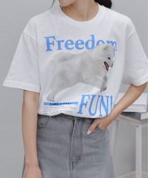 【spiritoso】FREEDOM FUN シートプリントTシャツ