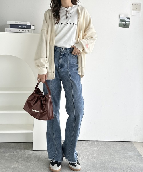 classicalelf（クラシカルエルフ）の「シックな艶めき、大人の余裕。フェイクレザーフリルギャザーハンドバッグ（ハンドバッグ・レディース・ブラック/ブラウン・ONE SIZE）」の12枚目の写真