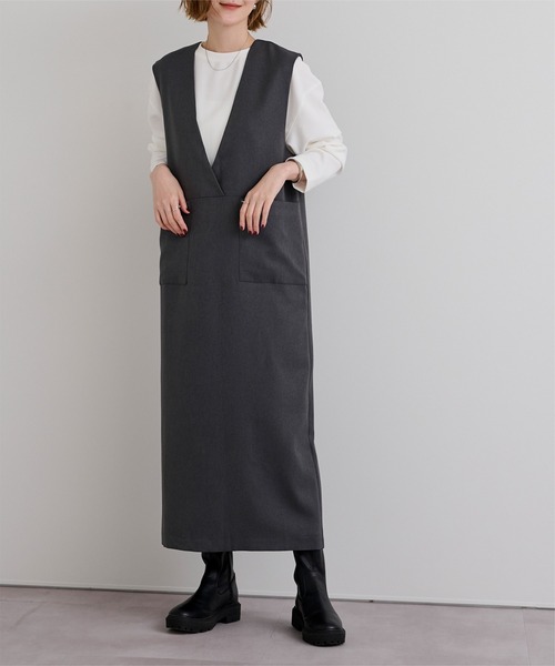 UR'S(ユアーズ)の「カットジョーゼットベーシックブラウス(シャツ/ブラウス・レディース・ライトベージュ/ブラック/ホワイト・M/S/L)」の12枚目の写真