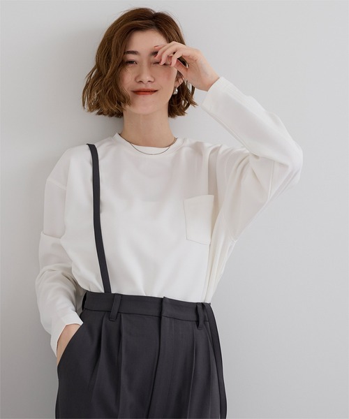 UR'S(ユアーズ)の「カットジョーゼットベーシックブラウス(シャツ/ブラウス・レディース・ライトベージュ/ブラック/ホワイト・M/S/L)」の17枚目の写真