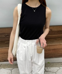 シンプルリブタンク