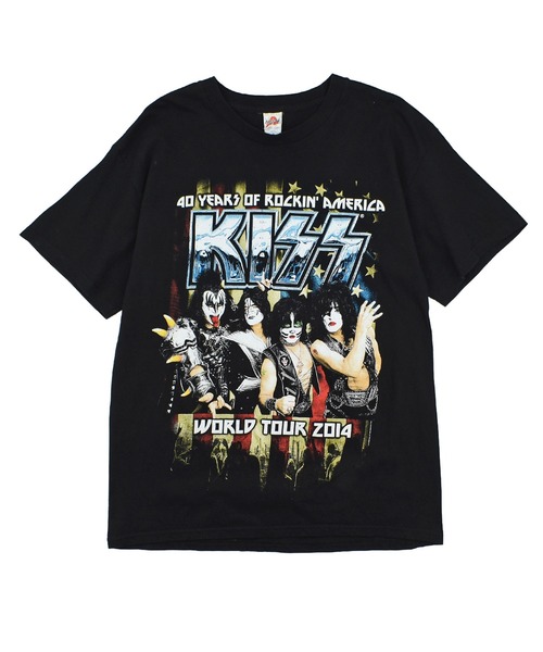 LABORATORY R(ラボラトリーアール)の「【USED】ALSTYLE “KISS/40 YEARS OF ROCKIN’ AMERICA” バンド Tシャツ(Tシャツ/カットソー・メンズ・ブラック・LARGE)」の1枚目の写真