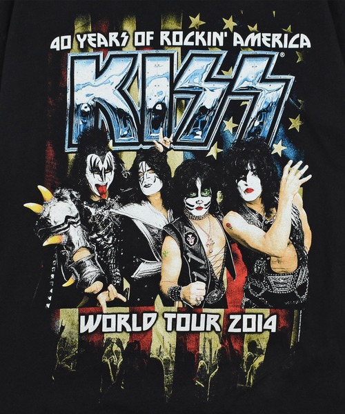 LABORATORY R(ラボラトリーアール)の「【USED】ALSTYLE “KISS/40 YEARS OF ROCKIN’ AMERICA” バンド Tシャツ(Tシャツ/カットソー・メンズ・ブラック・LARGE)」の2枚目の写真