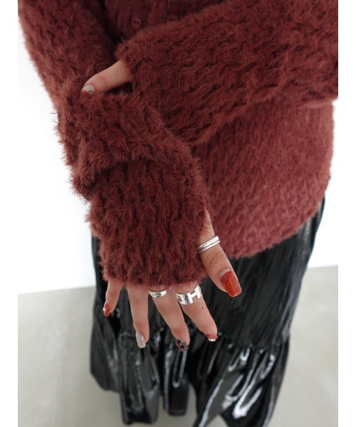 sahara（サハラ）の「Multi Way Furry Top/マルチウェイファーリートップ（その他トップス・レディース・ホワイト/ブラウン系その他/ブラック・FREE）」の5枚目の写真