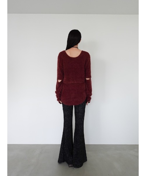 sahara（サハラ）の「Multi Way Furry Top/マルチウェイファーリートップ（その他トップス・レディース・ホワイト/ブラウン系その他/ブラック・FREE）」の10枚目の写真