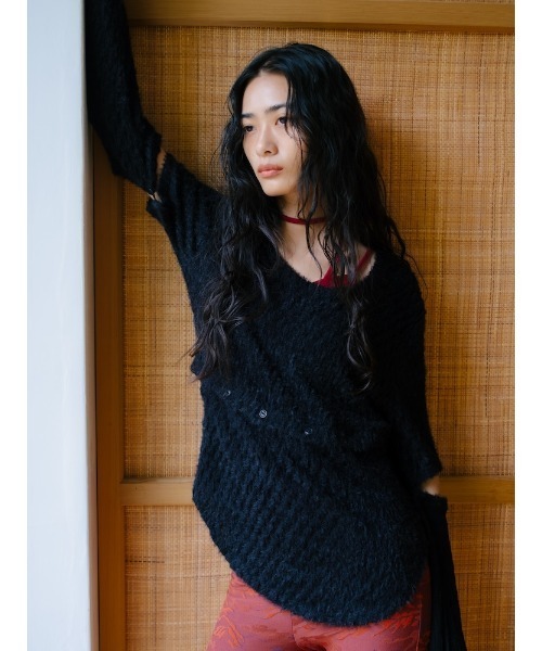 sahara（サハラ）の「Multi Way Furry Top/マルチウェイファーリートップ（その他トップス・レディース・ホワイト/ブラウン系その他/ブラック・FREE）」の14枚目の写真