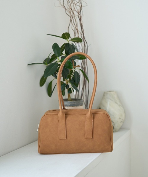 earth music&ecology（アースミュージックアンドエコロジー）の「ワイドスクエアボストンバッグ（ボストンバッグ・レディース・キャメル/ベージュ・FREE）」の20枚目の写真
