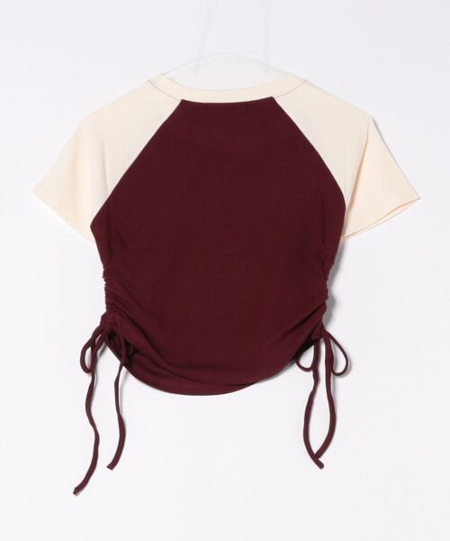 GORGE(ゴージ)の「《1983ロゴ×ドロスト》レディース 半袖Tシャツ クロップド丈 配色ラグラン 春夏秋(Tシャツ/カットソー・レディース・オフホワイト/グレー/ワイン・F)」の14枚目の写真